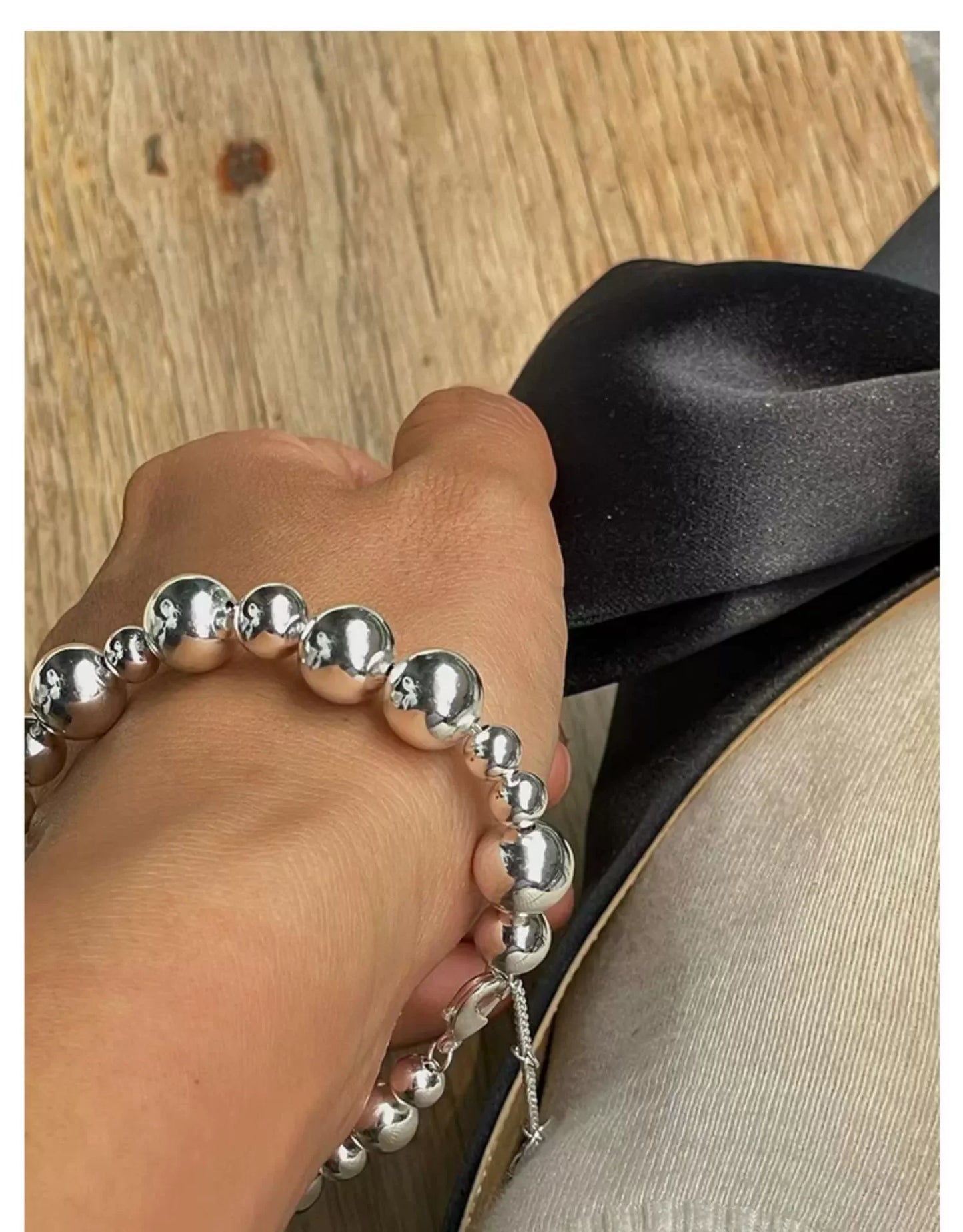 Brass Big Small Ball Chain Choker Necklace Women Jewelry Punk Designer Runway Rare Gown Boho Japan Korean