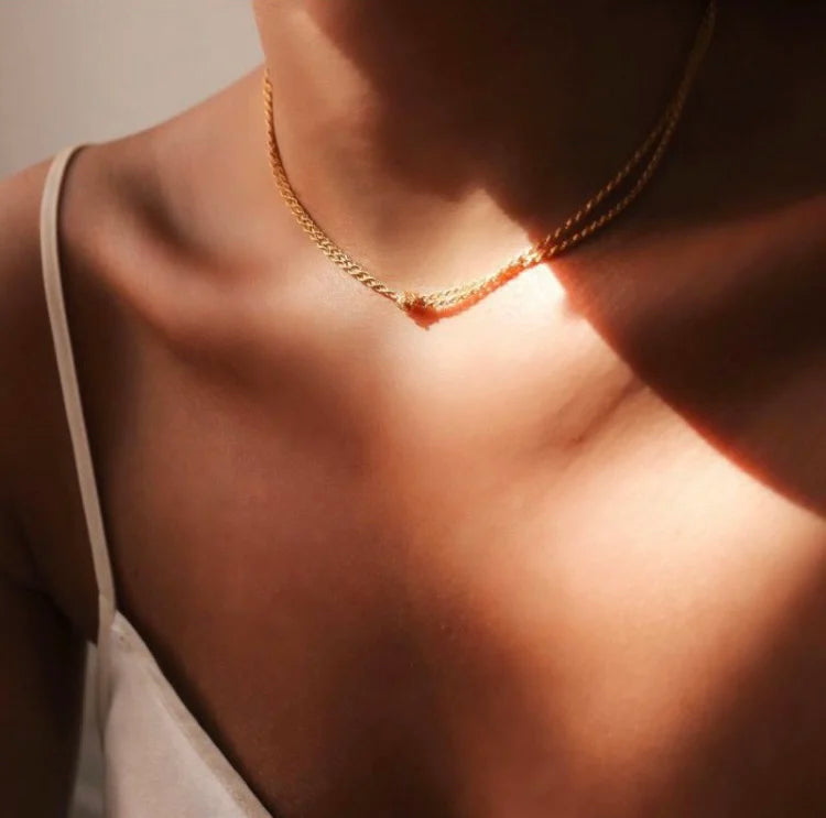 Titanium Layered Twist Knot Choker Necklace Women Jewelry Punk Designer Runway Rare Gown Boho Japan Korean