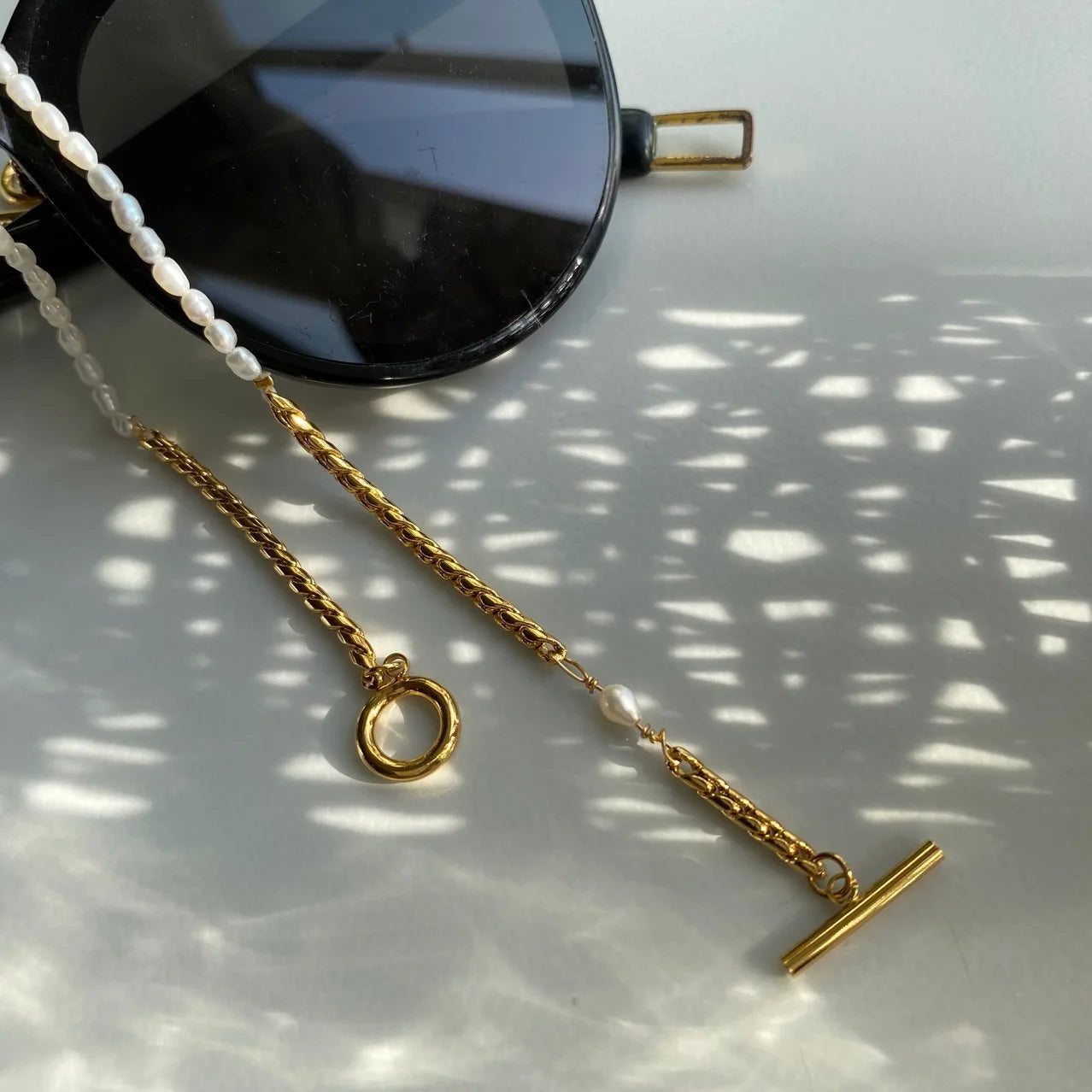 Brass With 18K Real Pearl OT Chain Bracelet Women Jewelry Chic Gown Party T Show Sweet Boho Trendy OL Simply INS Japan Korean