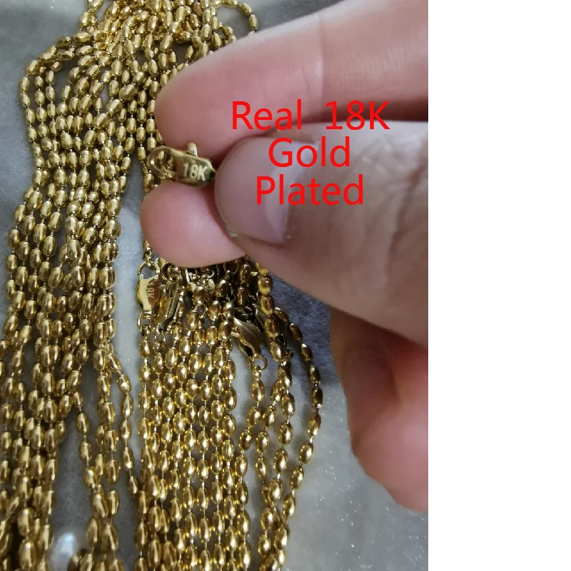 Titanium With 18K Gold Beads Chian Real Pearl Choker Necklace Designer T Show Runway Gown Rare INS Japan Korean Boho Top