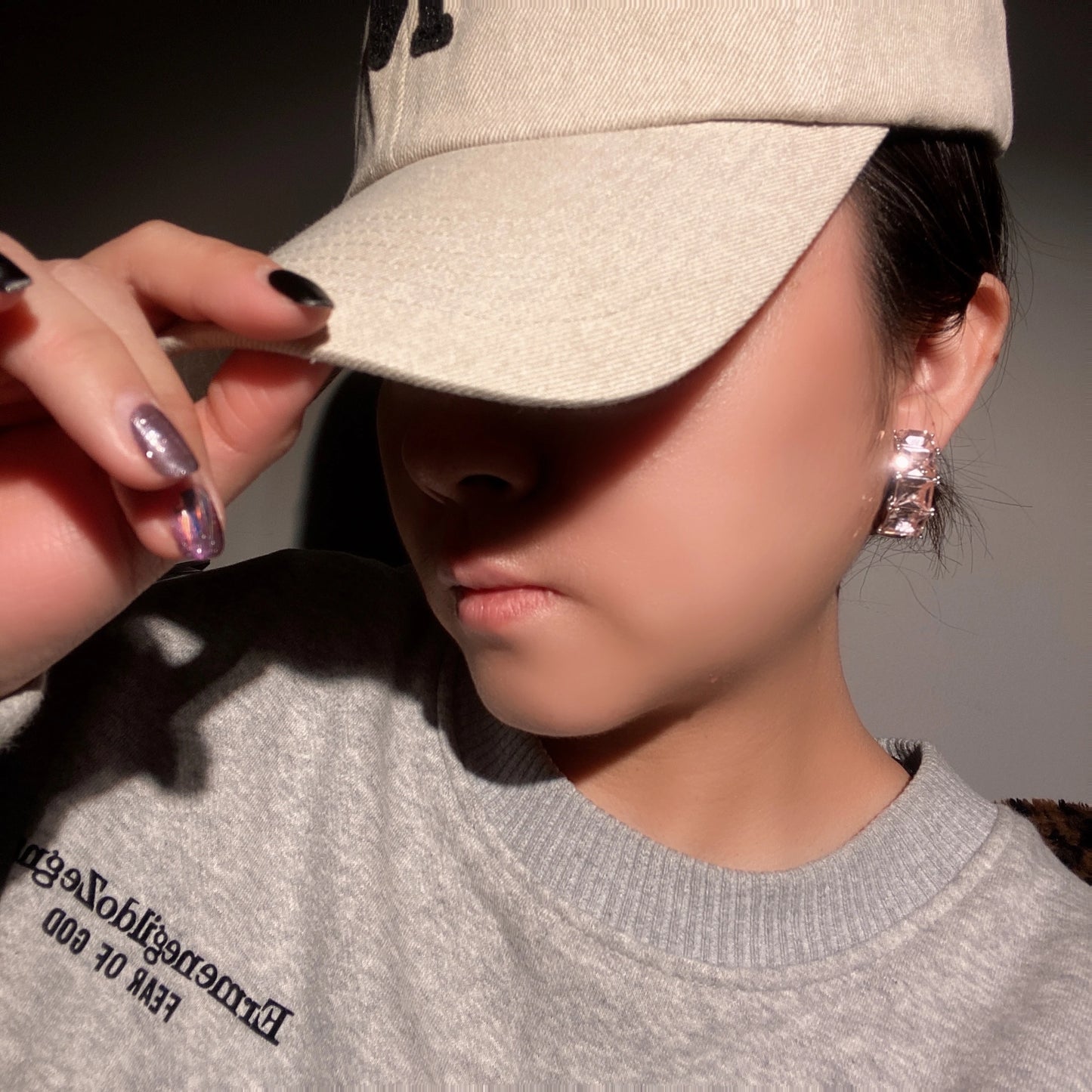 Brass Pink AAA Zircon Hoop Earrings Women Jewelry Punk Hiphop Designer Runway Rare Simply Gown Boho Top Japan Korean