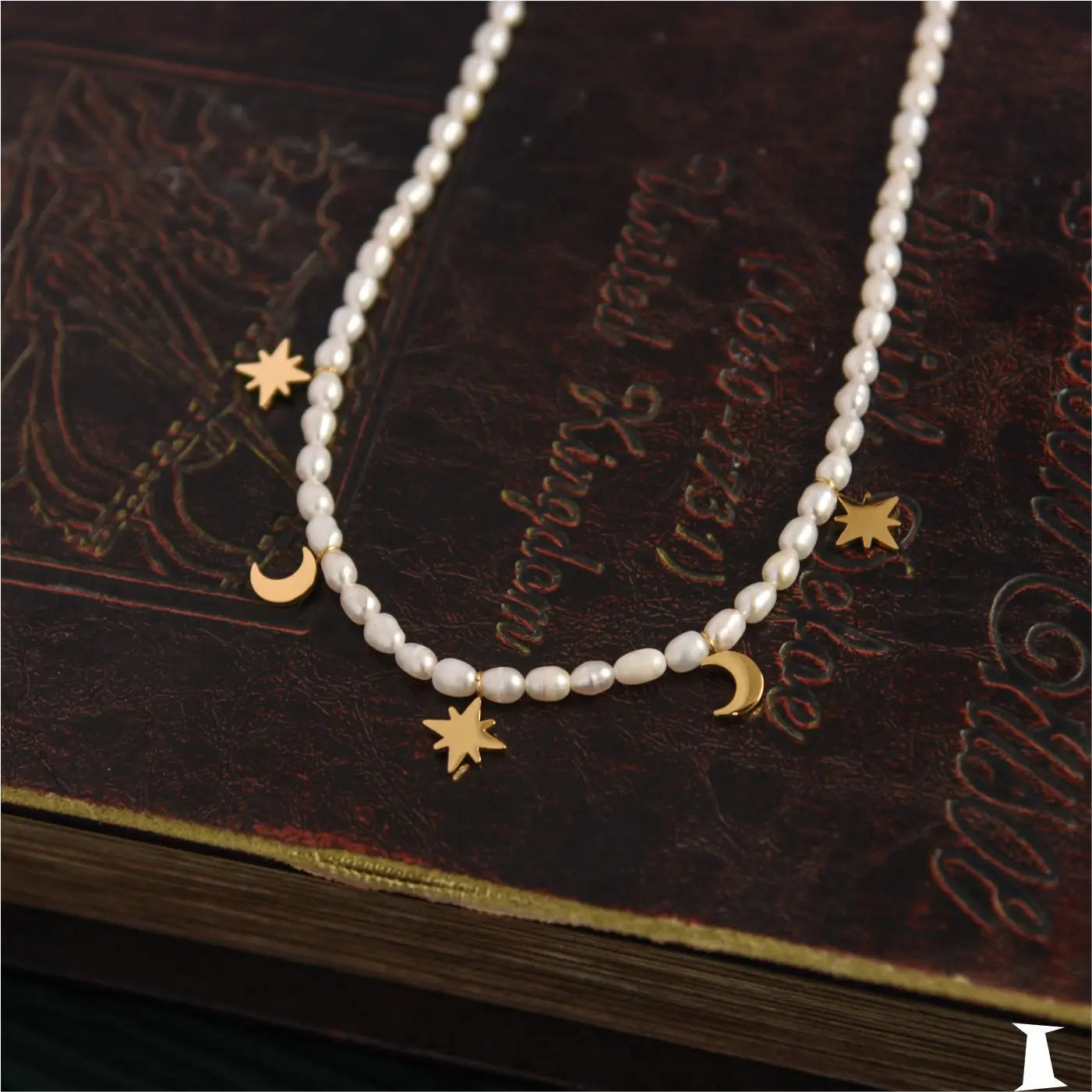 Brass With 18K Freshwater Pearl Natural Beads Necklace Women Jewelry Punk Designer Runway Rare Gown Boho Japan Korean