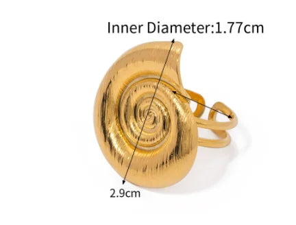 Brass Chunky Twist Ring Bangles Women  Jewelry Punk Designer Club Cocktail  Party Boho Japan Korean
