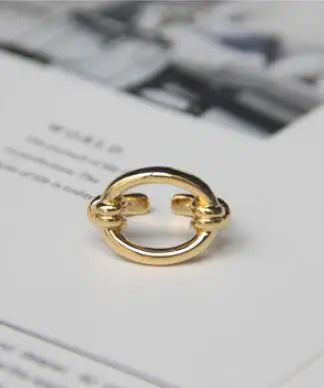 Titanium Cutout Solid Statement Ring Women Jewelry Punk Party Designer Club Cocktail  Party Gown Amazing Gift Trendy Top Japan