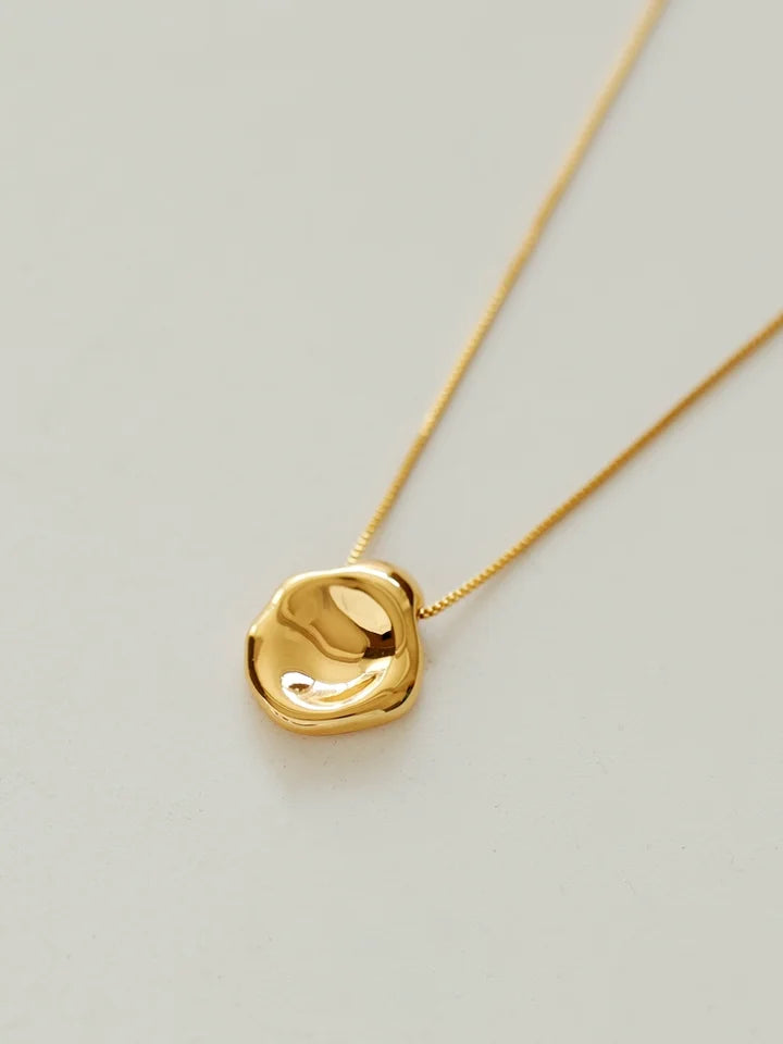Brass Rugged Beads Box Chian Pendant Necklace Women Jewelry Punk Designer Runway Rare Gown Boho Japan Korean