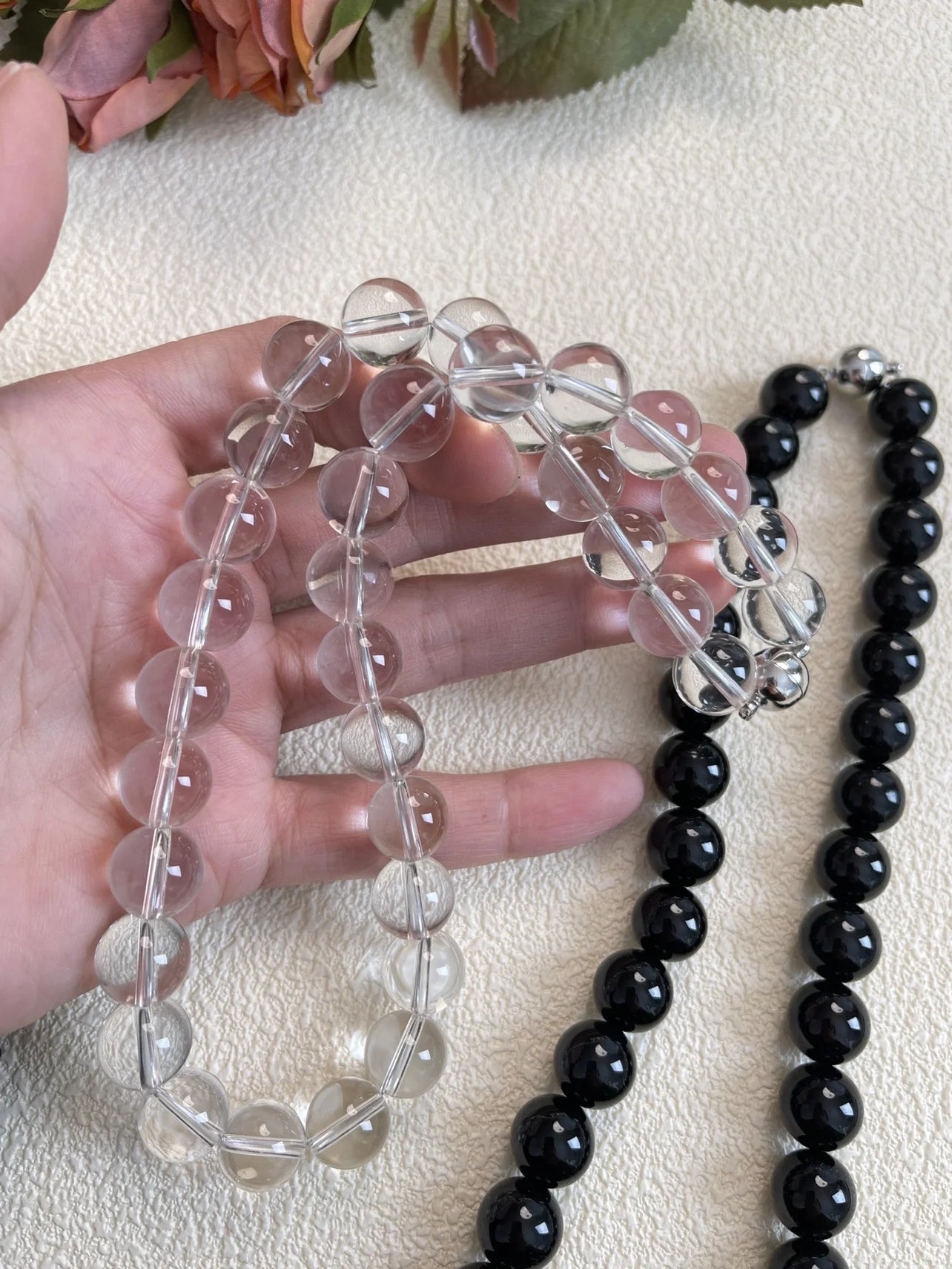 Brass Natural Jade Clear Crystal Choker Necklace Women Jewelry Punk Designer Runway Rare Gown Boho Japan Korean