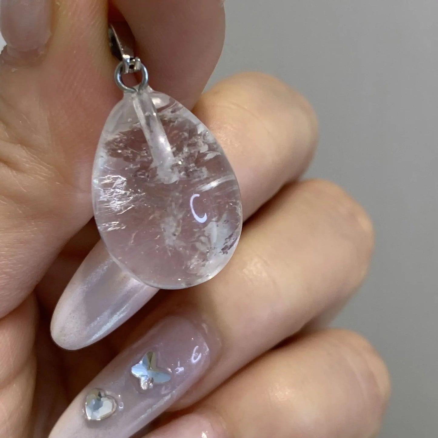 Brass With White Gold Natural White Crystal Drop Earring Women  Jewelry Punk Designer Club Cocktail  Party Boho Japan Korean