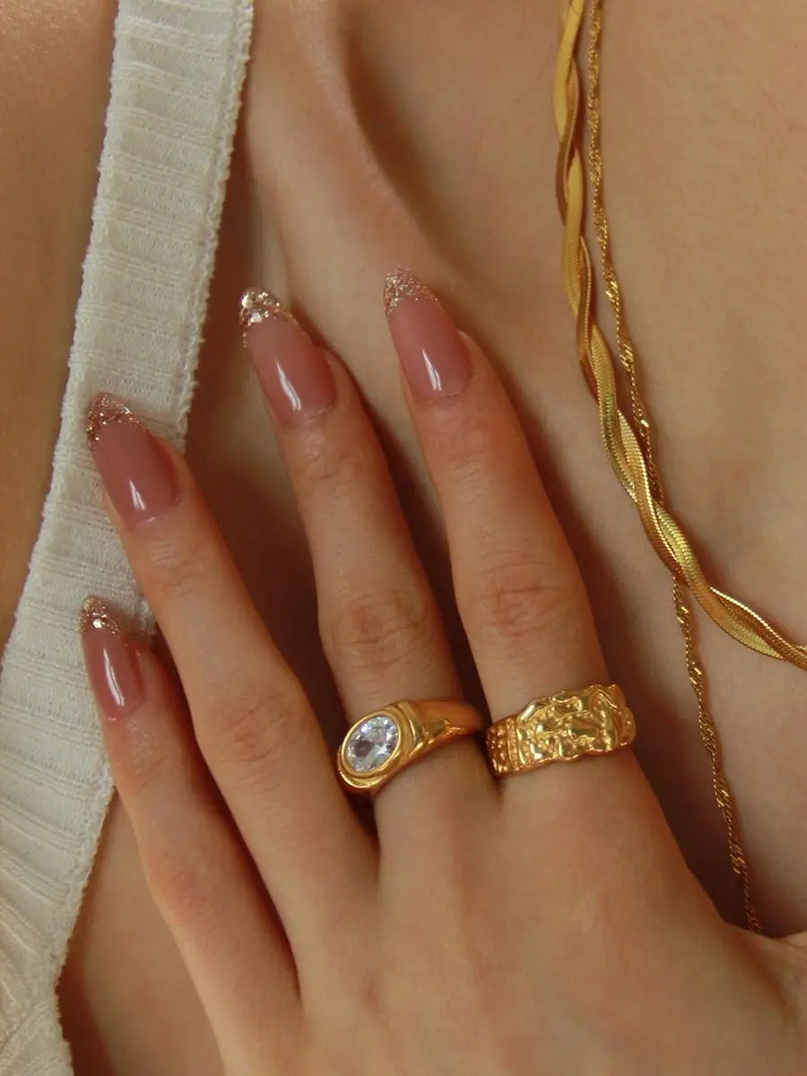 18K Gold Filled Geo Wrinkle Necklace Women Jewelry Punk Designer Runway Rare Simply Gown Boho Japan Korean