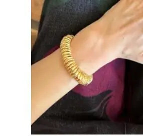 Brass Chunky Twist Ring Bangles Women  Jewelry Punk Designer Club Cocktail  Party Boho Japan Korean