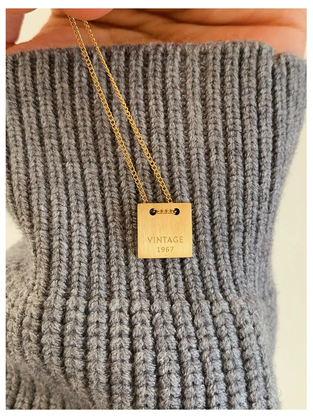 Titanium With 18K Vintage Letter  Pendant Necklaces Women Jewelry Punk Designer Runway Rare Simply Gown Boho Top Japan Korean