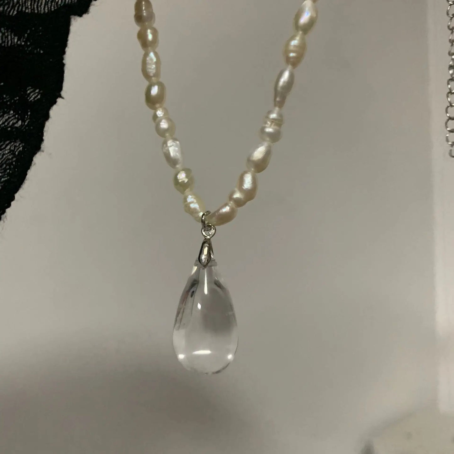 Brass With White Gold Natural White Crystal Drop Earring Women  Jewelry Punk Designer Club Cocktail  Party Boho Japan Korean