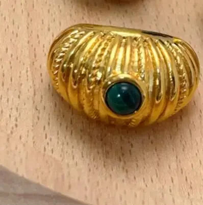 Brass Chunky Twist Ring Bangles Women  Jewelry Punk Designer Club Cocktail  Party Boho Japan Korean