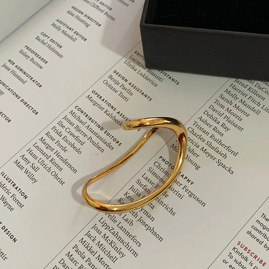 Brass Irregular Geo Cocktail Rings Punk Party Designer Club Cocktail Party Ins Rare Elegance Trendy Japan Korean Ins