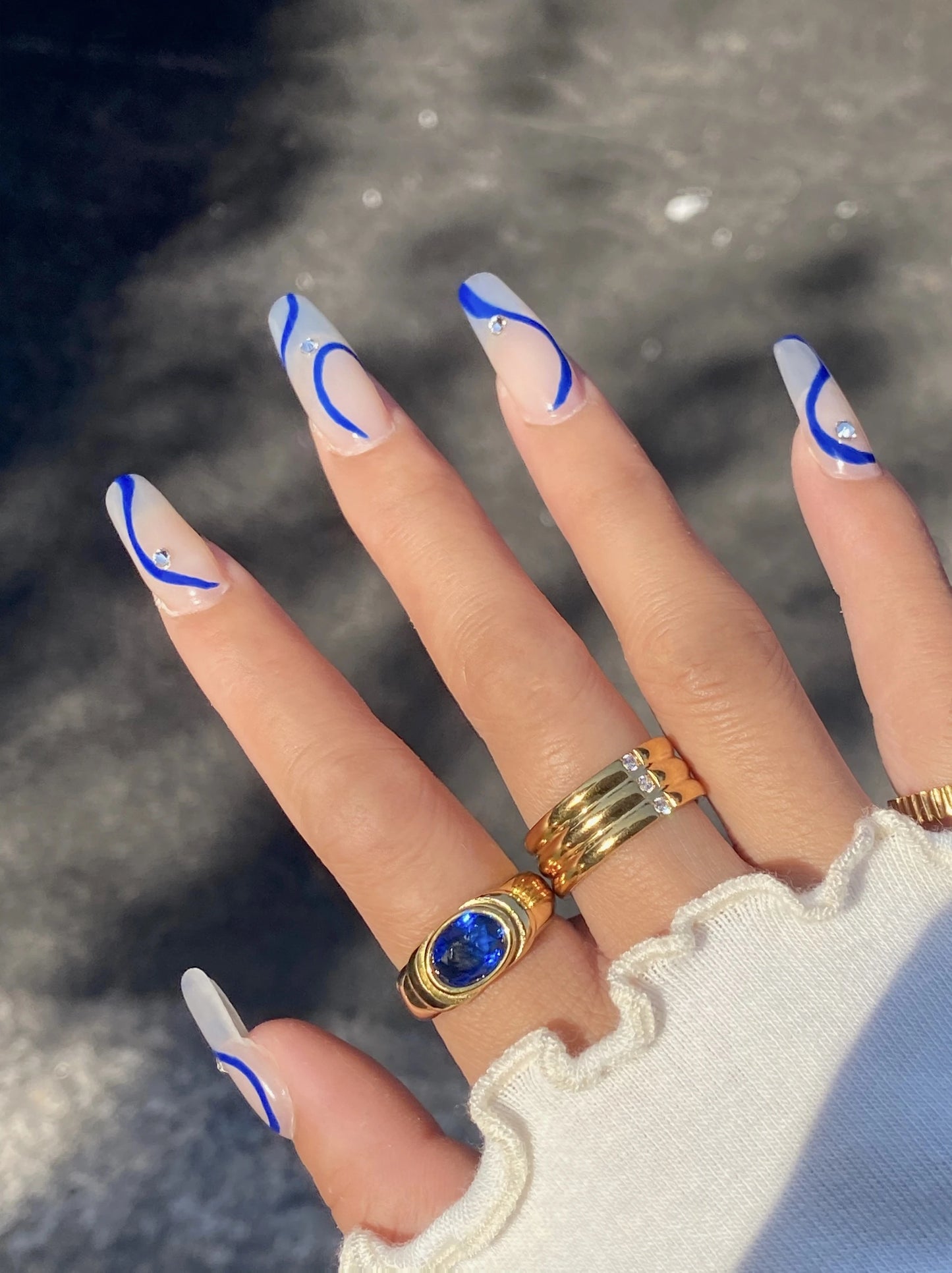 Titanium Colorful Crystal Solid Ring Women Stainess Steel Jewelry Designer T Show Club Cocktail Party Rare Japan Korean