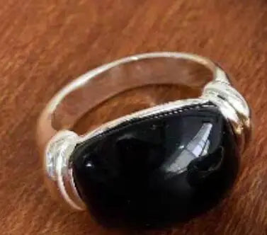 Brass Chunky Natural Stone Solid Rings Women  Jewelry Punk Designer Club Cocktail  Party Boho Japan Korean