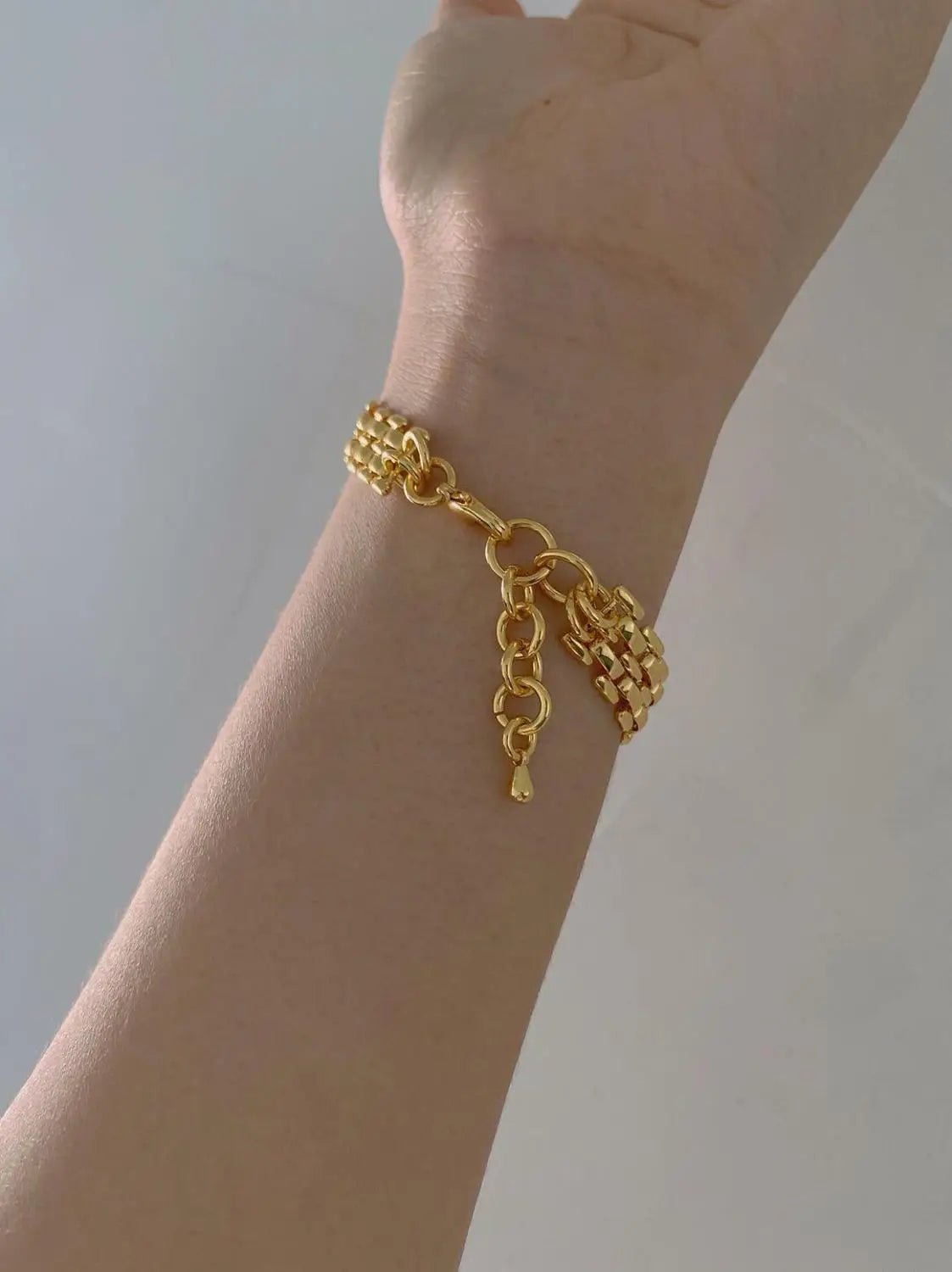 Brass With 18K Gold Pave Chunky Statement Neckalce  Japan Korean Style Party Designer T Show Runway Gown Jewelry Rare INS