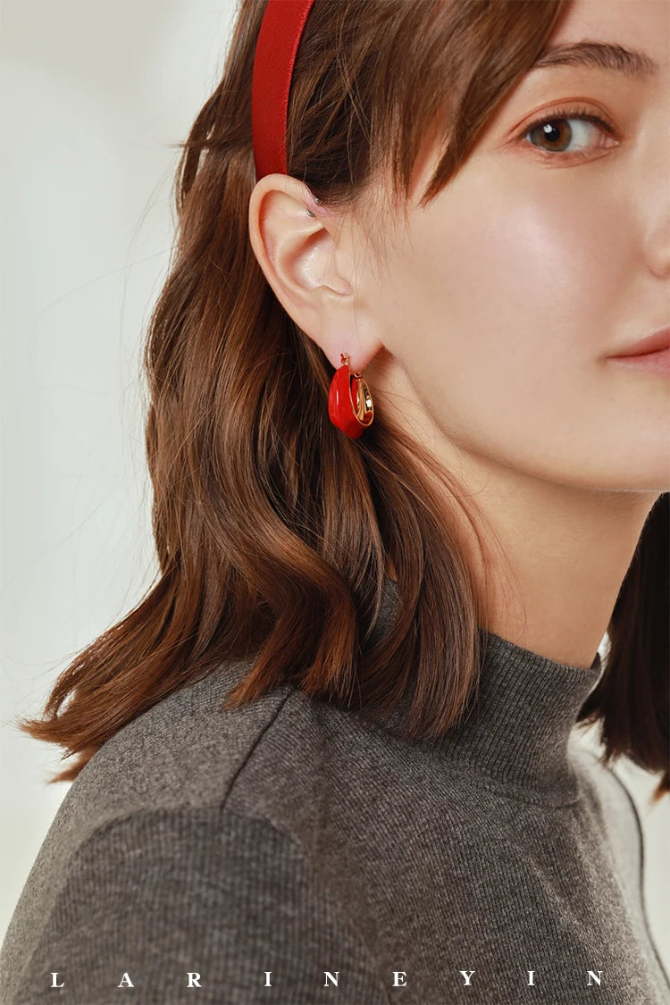 7 Colors Geo Twist Statement Stud Earrings Women Jewelry Punk Party Gown Brincos T Show Runway Rare Korean Japan Style INS